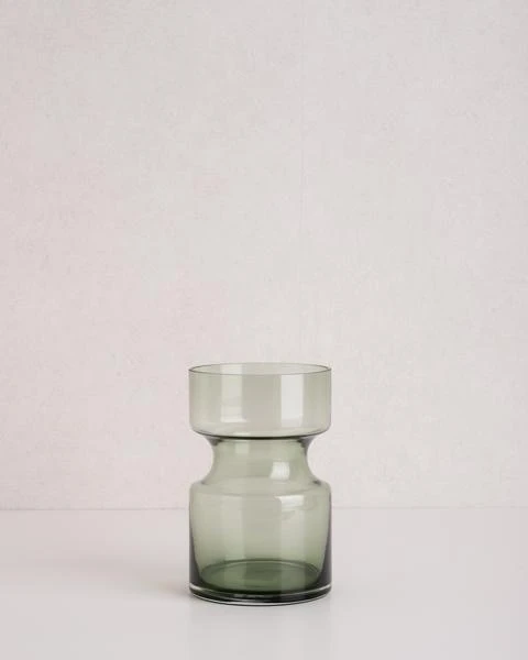 HKliving Green Glass Vase M 3 HKliving Green Glass Vase M