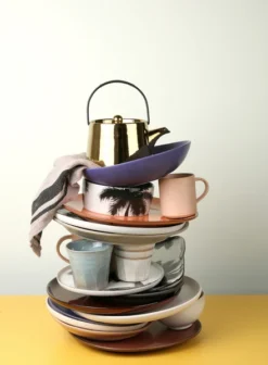 HKliving Bold & Basics Ceramics Grey Blue Beaker