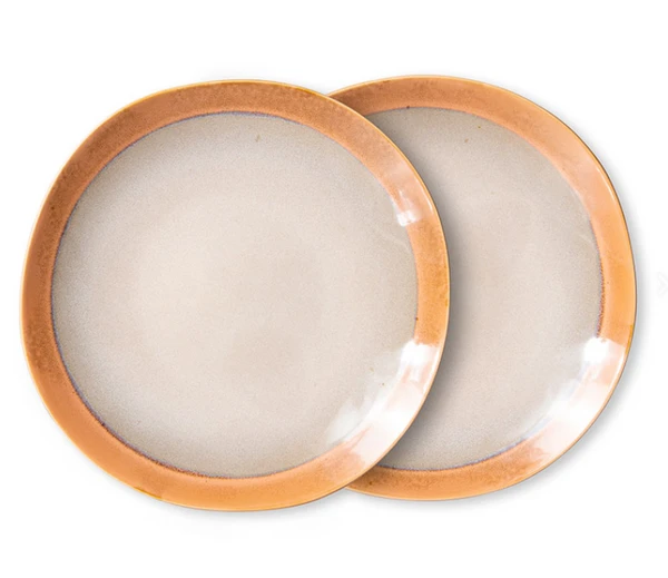 HKliving Ceramics Side Plate Earth 4 HKliving Ceramics Side Plate Earth