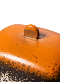 HKliving 70's Ceramic Butter Dish Meteor From