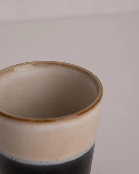 HKliving Beige Rock Ceramic 70s Coffee Mug 4 HKliving Beige Rock Ceramic 70s Coffee Mug
