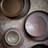 HKliving Home Chefs Ceramics: Deep Plate Rustic Black