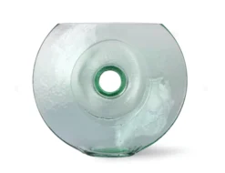 HKliving Green Tined Glass Circle Vase