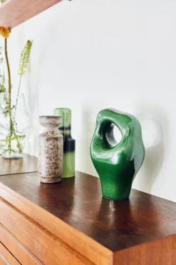 HKliving Hk Objects: Ceramic Sculpture Glossy Green