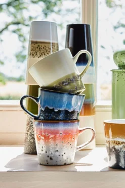 HKliving Asteroids 70s Ceramics Americano Mug