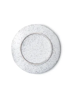 HKliving Gradient Ceramics Side Plate In Cream