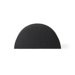 HKliving Semi Circle Black Jute Lampshade S