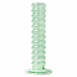 HKliving Glass Candle Holder | Large | Mint Green