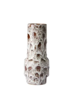 HKliving Lava White Ceramic Vase