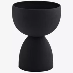 HKliving Black Metal Raised Cup Planter