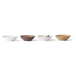 HKliving Glazed Shallow Side Bowl