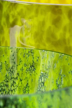 HKliving Green Cheetah Glass Vase L