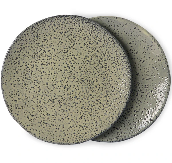 HKliving Gradient Ceramics Side Plate Taupe Set of 2 3 HKliving Gradient Ceramics Side Plate Taupe Set of 2