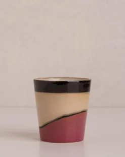 HKliving Ceramic 70 S Mug Set Of 6 12 HKliving Ceramic 70 S Mug Set Of 6