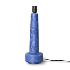 HKliving Retro Stoneware Lamp Base - Blue