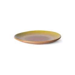 HKliving 70's Ceramics Dessert Plate | Eclipse | Set of 2