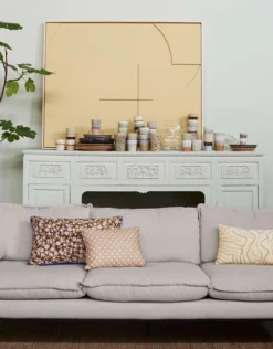 HKliving Brown Doris Printed Cushion