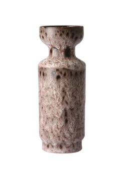 HKliving Lava Brown Ceramic Vase