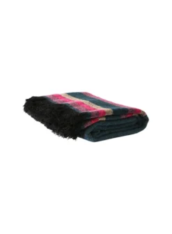 HKliving Doris Fluffy Throw In Blue