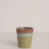 HKliving Ceramic 70s Coffee Mugs Set Of 4 Spring Greens