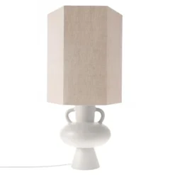 HKliving White Table Lamp Base With Handles