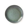 HKliving 70s Ceramics: Dessert Plate Moss (Set of 2)
