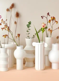 HKliving Speckled Clay Large Angular Vase