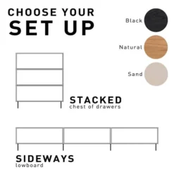 HKliving Modular Cabinet Metal Leg Black 8 HKliving Modular Cabinet Metal Leg Black