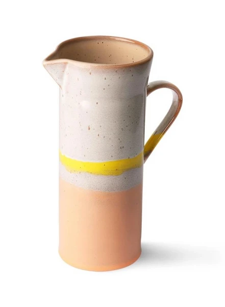 HKliving 70's Ceramics Jug In Sunrise 4 HKliving 70's Ceramics Jug In Sunrise