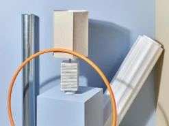 HKliving Hexagonal Linen Lamp Shade | Medium | Natural