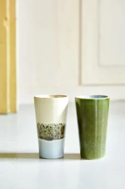 HKliving 70s Latte Mug Grass