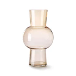 HKliving GLASS FLOWER VASE M PEACH