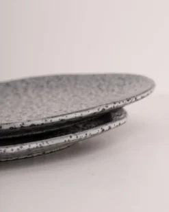 HKliving Gradient Ceramics Side Plate Cream Set Of 2