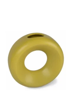 HKliving S Green Ceramic Circle Vase