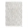 HKliving Woven Cotton Grey Diamonds Rug