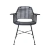 HKliving Rattan Tub Chair Black