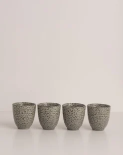 HKliving Gradient Ceramics Mug Green Set Of 4