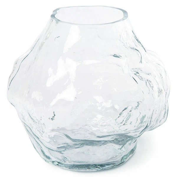 HKliving Cloud Vase Clear Glass Low 3 HKliving Cloud Vase Clear Glass Low