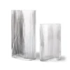 HKliving Clear Ribbed Vase