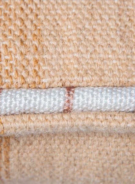 HKliving Hand Woven Wool Cushion- Natural (38x74) 5 HKliving Hand Woven Wool Cushion- Natural (38x74)