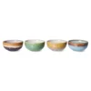 HKliving | 70's Xs Bowls - Castor (4pcs)