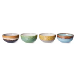 HKliving | 70's Xs Bowls - Castor (4pcs)
