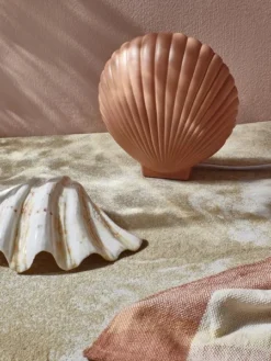 HKliving Suites Special Ceramic Shell Wall Lamp Terra