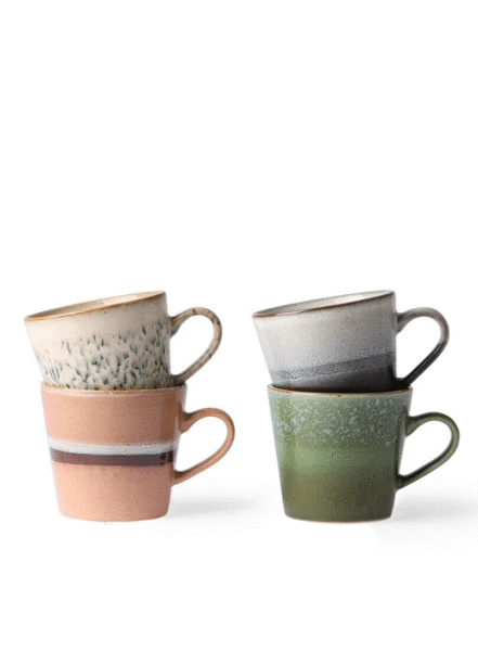 HKliving 70s Hail Style Cappucino Mug 6 HKliving 70s Hail Style Cappucino Mug