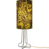 HKliving Green & Black Floral Printed Cylinder Lamp Shade