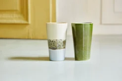 HKliving 70's Ceramics Latte Mug | Grass
