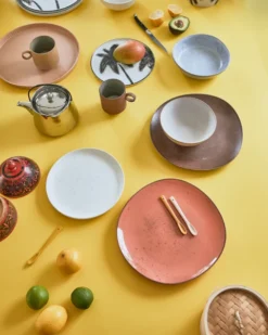 HKliving Set Of 4 Ceramic Tonal Condiment Spoons