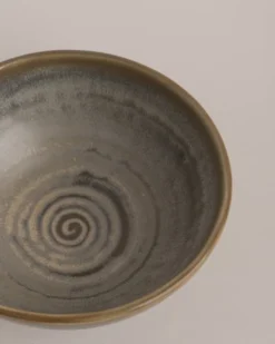 HKliving Home Chef Salad Bowl Rustic Green Grey