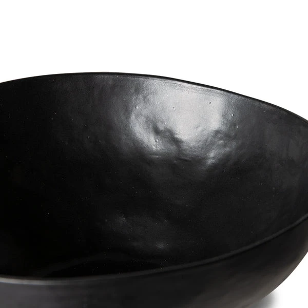 HKliving Large Black Porcelain Bowl 5 HKliving Large Black Porcelain Bowl