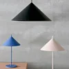 HKliving Cobalt Blue Metal Triangle Table Lamp 1 HKliving Cobalt Blue Metal Triangle Table Lamp